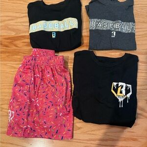 BSBL lifestyle 101 Baseball Graphic Kids T-Shirt - Black